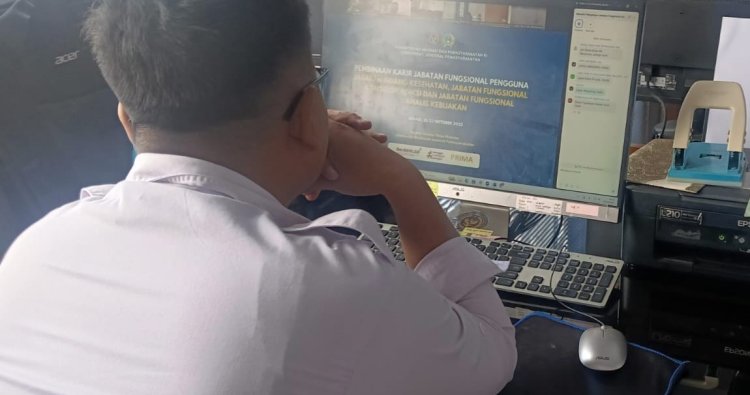Lapas Magelang ikuti Pembinaan Karir Jabatan Fungsional Bidang Kesehatan dan Konselor Adiksi Secara Virtual