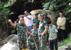 Dandim Magelang Tinjau Lokasi Pembangunan Jembatan Gantung Garuda