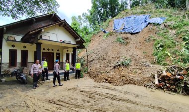 Polresta Magelang Siagakan Bhayangkara Amankan Lokasi Longsor Borobudur