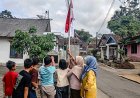 Antusias Warga Sambut Program TMMD Sengkuyung Diwarnai Dengan Pemasangan Bendera